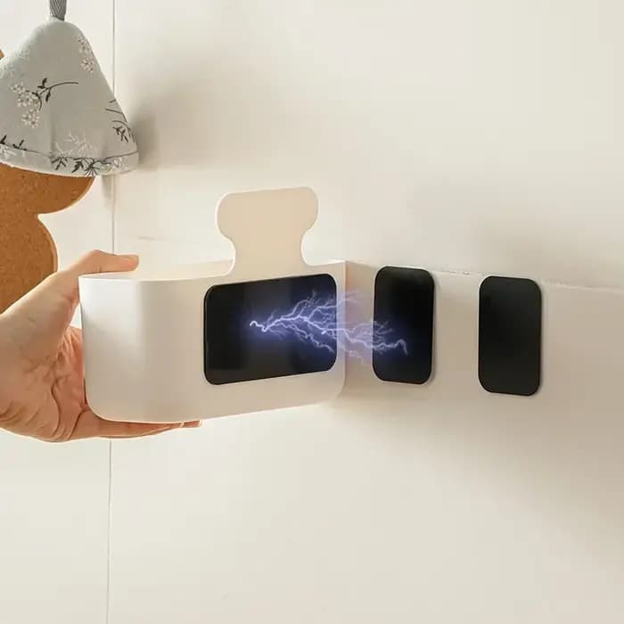 Boîte de rangement murale non perforée pour réfrigérateur domestique