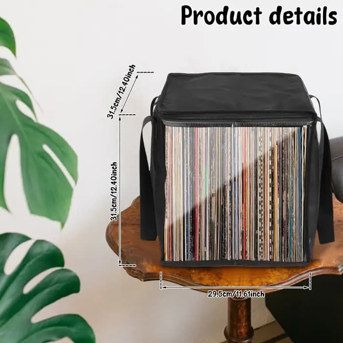 Boîte de rangement pour disques vinyles