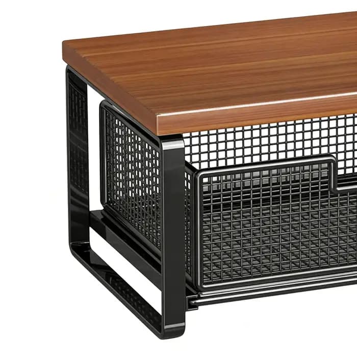 Support d'imprimante à double niveau avec espace de rangement