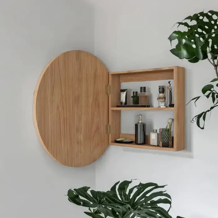 Miroir de salle de bain mural - 50 cm x 50 cm