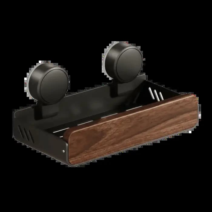 Étagère de salle de bain moderne du milieu du siècle, fixation solide, gain de place, support de ran