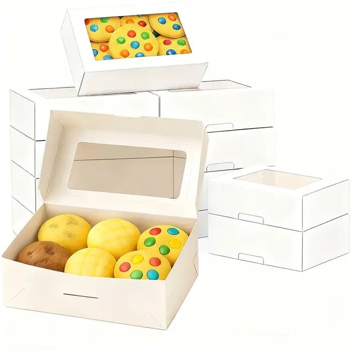 5/15/30 boîtes à biscuits avec fenêtres - boîtes à pain, pour l'hospitalité, les desserts, les cupca