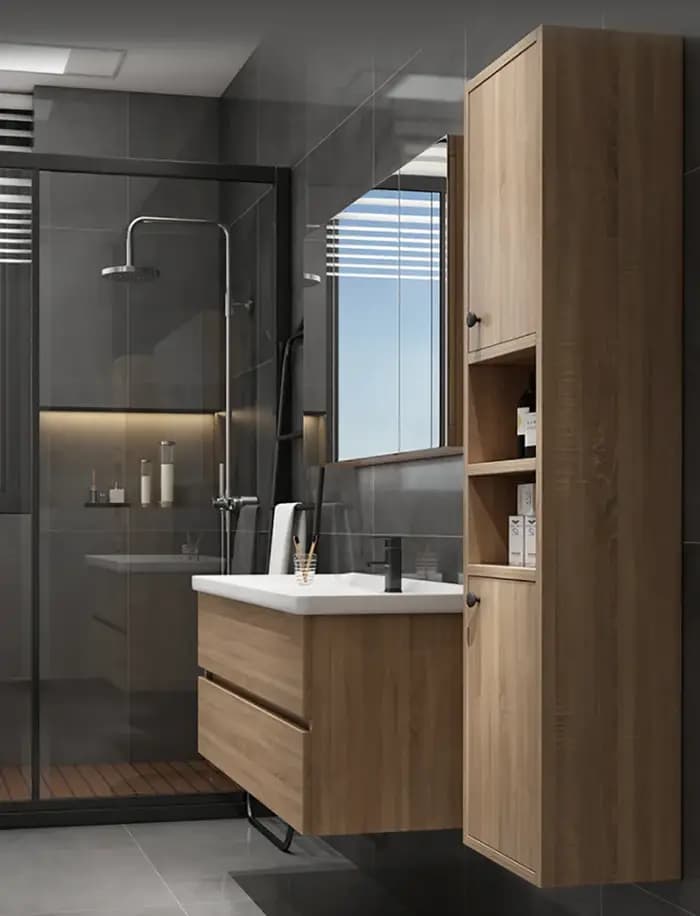 Gros meubles modernes multi-fonctionnels salle de bain vanité armoires