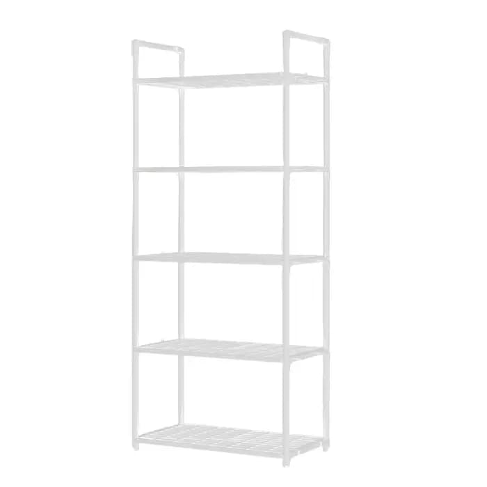 Étagère de rangement à 5 niveaux, capacité de 66 lb, étagère sur pied réglable pour cuisine, garde-manger, placard, salle de bain, garage à linge
