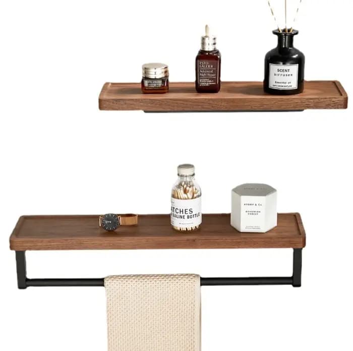 HOBrochure-Étagère de Rangement Murale en Bois