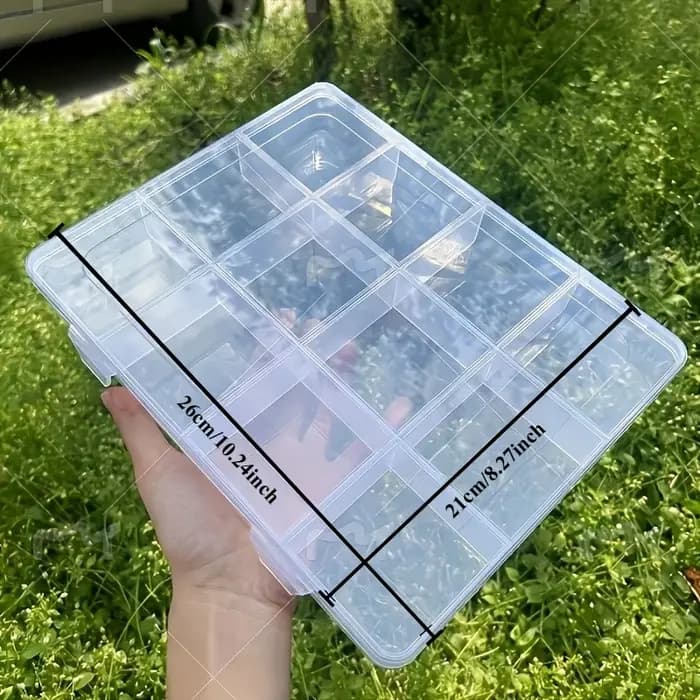Boîte à perles, boîte de rangement pour perles avec emplacements pour cartes | Grande capacité