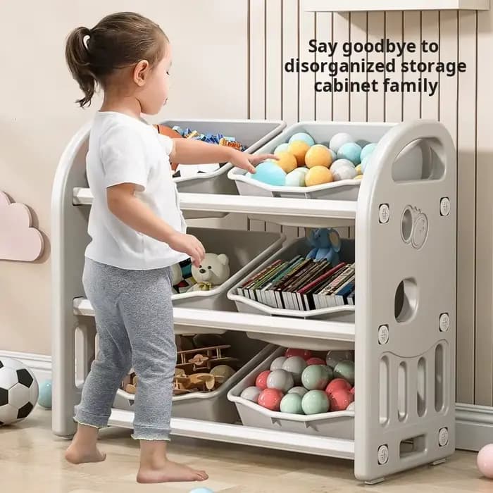 Armoire de rangement pour jouets d'enfants, grande capacité, multifonctionnelle, boîte de rangement pour classification et tri