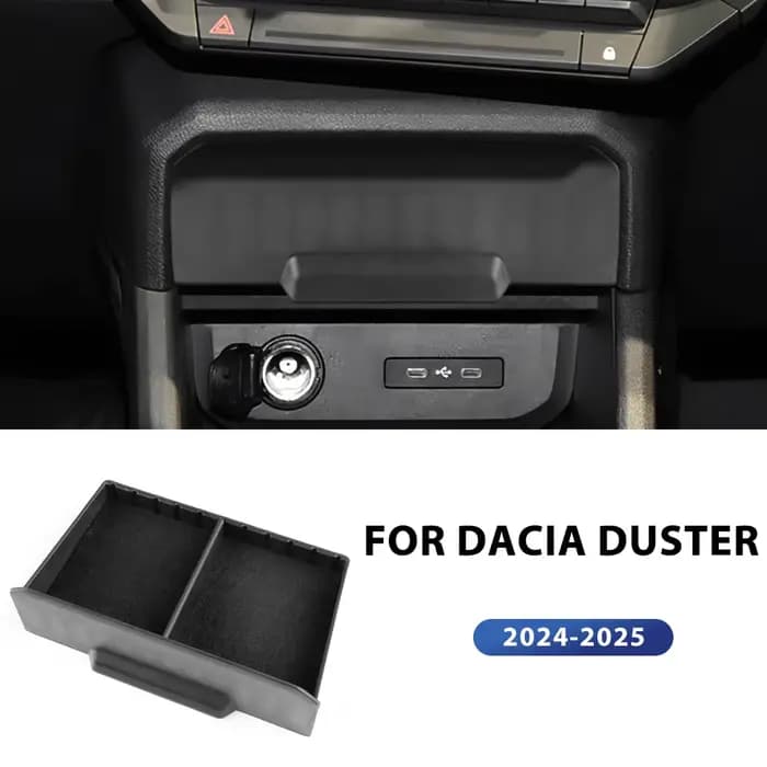 Boîte de rangement de commande centrale de stockage de voiture pour Dacia Duster 3 2024 2025 2026 conteneur intérieur