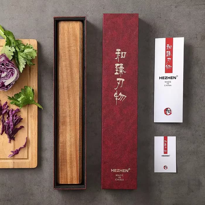 Hezhen porte-couteau magnétique 400mm accessoires de cuisine couteaux en bois outils de rangement