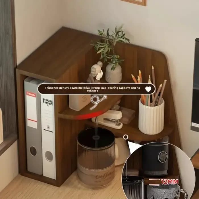 Organisateur d'angle de bureau moderne peu encombrant