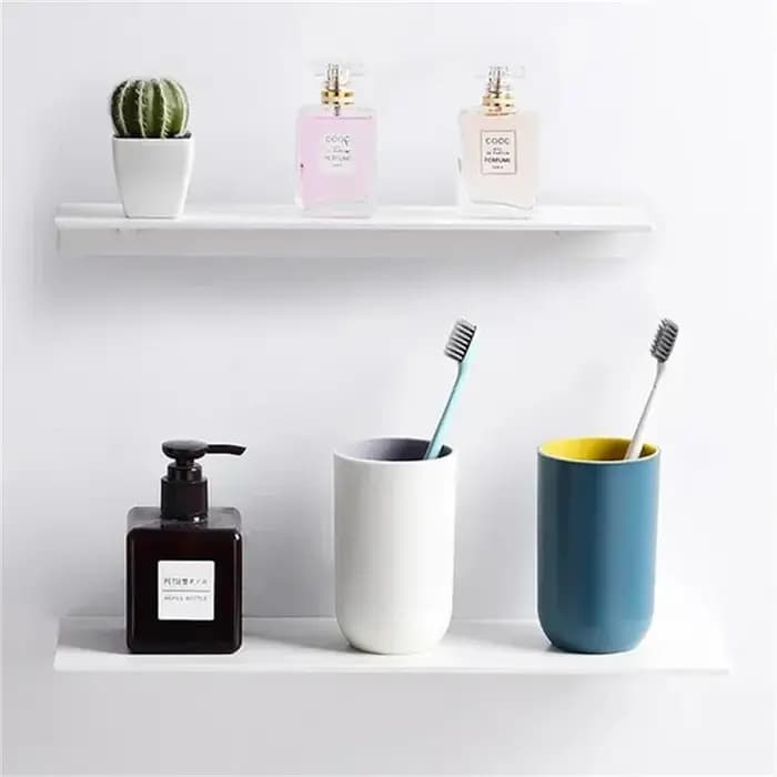 30/40/50CM étagère flottante étagères de rangement murales pour salon salle de bain cuisine suspendu monté blanc noir