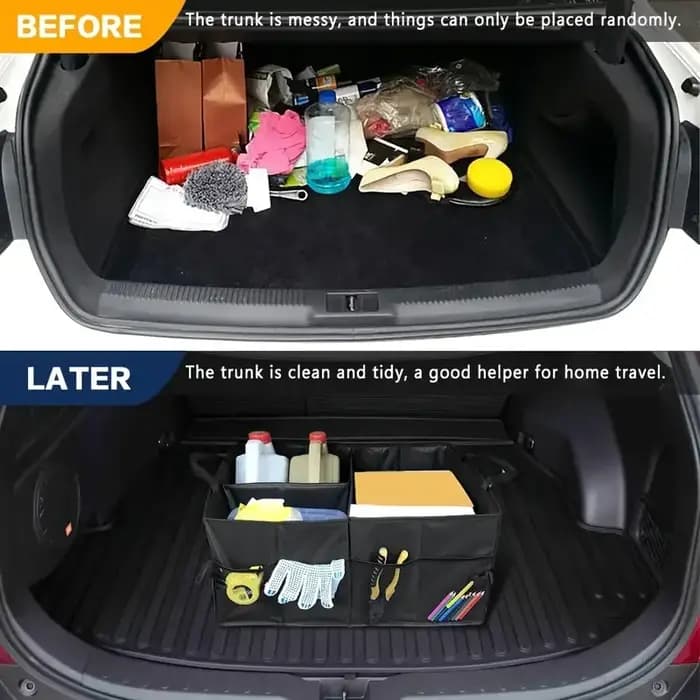 Boîte de rangement de voiture pliable multifonctionnelle