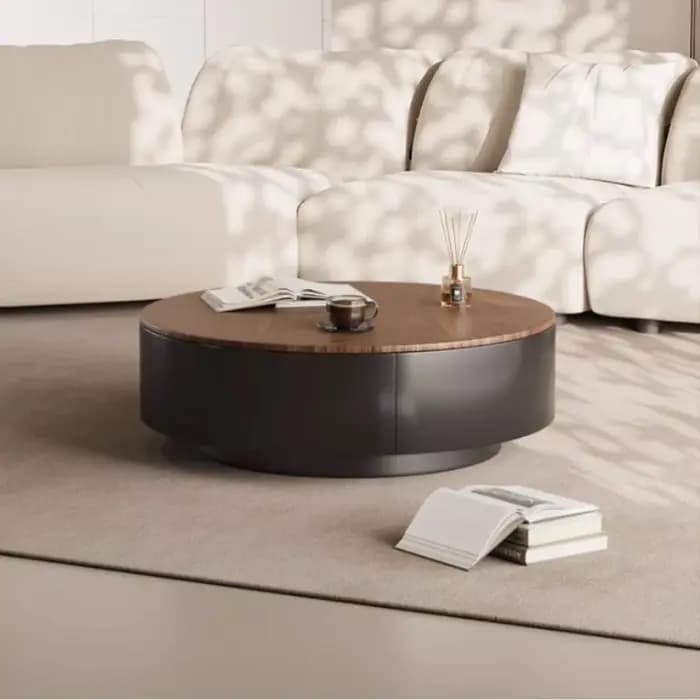 Table basse ronde en bois
