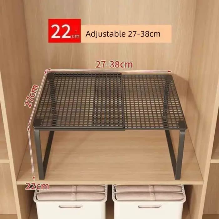 Étagère de placard en métal DIY extensible et réglable, organisateur de garde-robe, étagères rétract