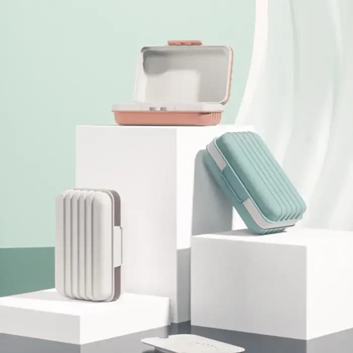 Porte-savon de salle de bain avec couvercle