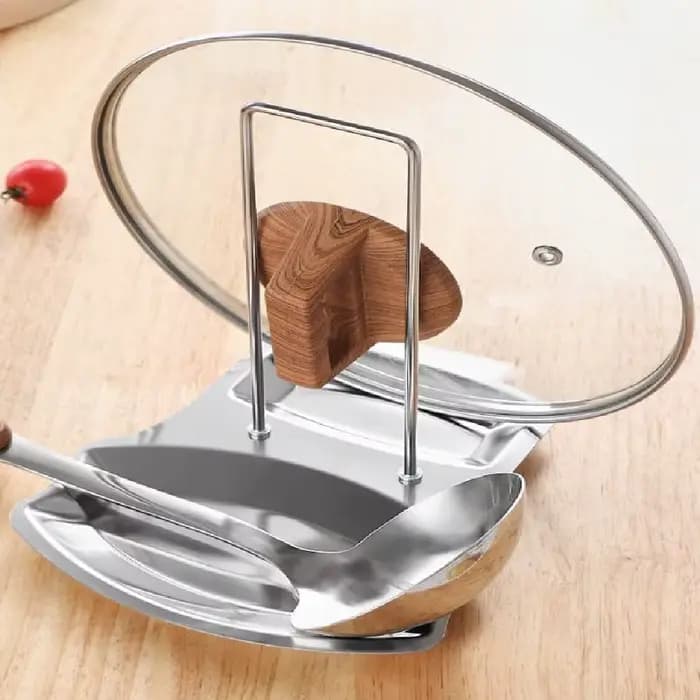 Support de couvercle de casserole en acier inoxydable