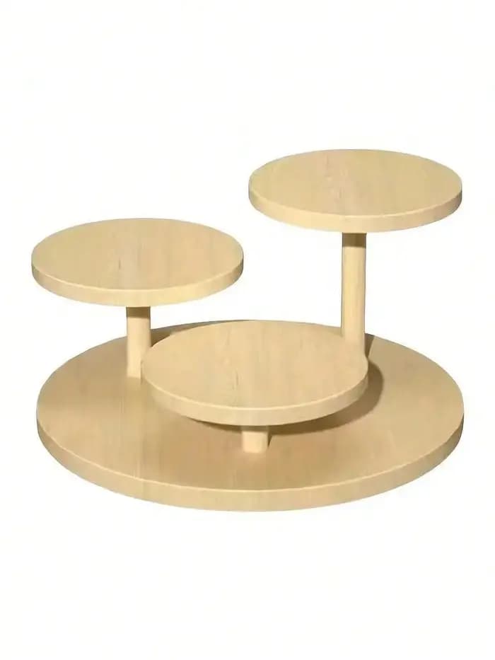 Présentoir en bois avec support de rangement - Boîte