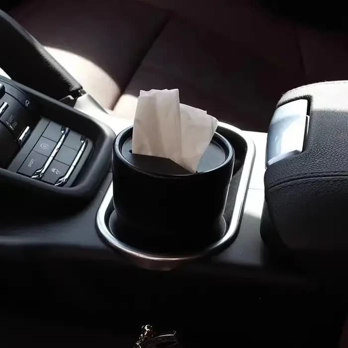 Boîte de rangement portable multifonctionnelle de conception ronde pour l'intérieur de la voiture