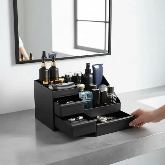 Organisateur multifonctionnel pour parfums masculins