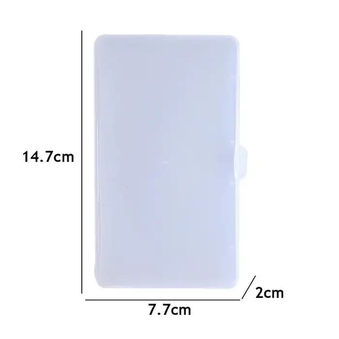 Boîte de rangement en plastique Transparent