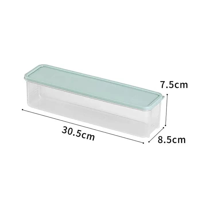 Conteneurs de stockage des aliments en plastique hermétiques avec couvercles pour organisateur de garde-manger de cuisine longue boîte rectangulaire pour céréales pâtes légumes
