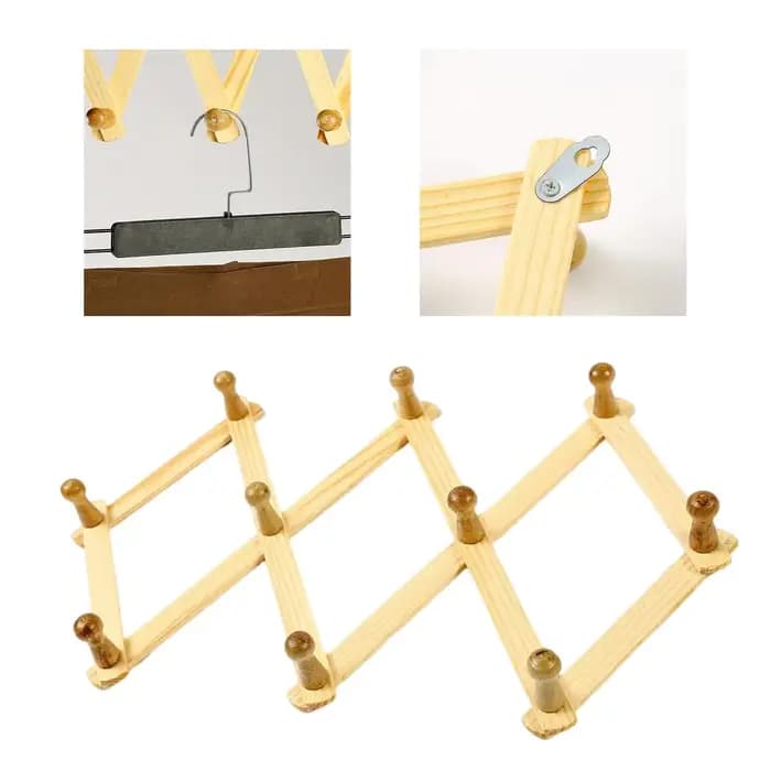 Cintre mural suspendu porte-manteau étagère décoration de la maison extensible