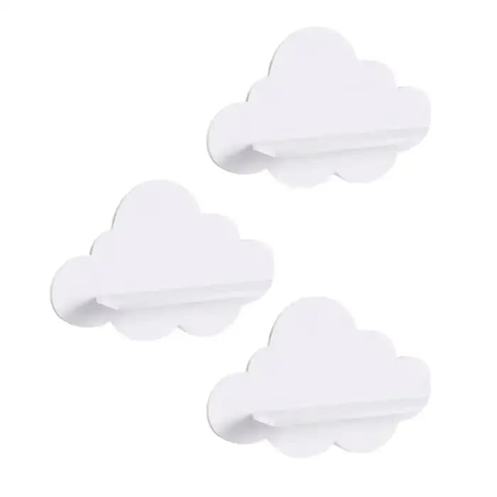 Étagères flottantes mignonnes en forme de nuage