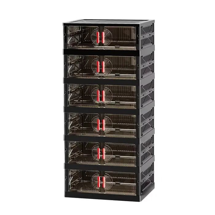 Meuble de rangement pliable multi-niveaux grande capacité pour chaussures et snacks