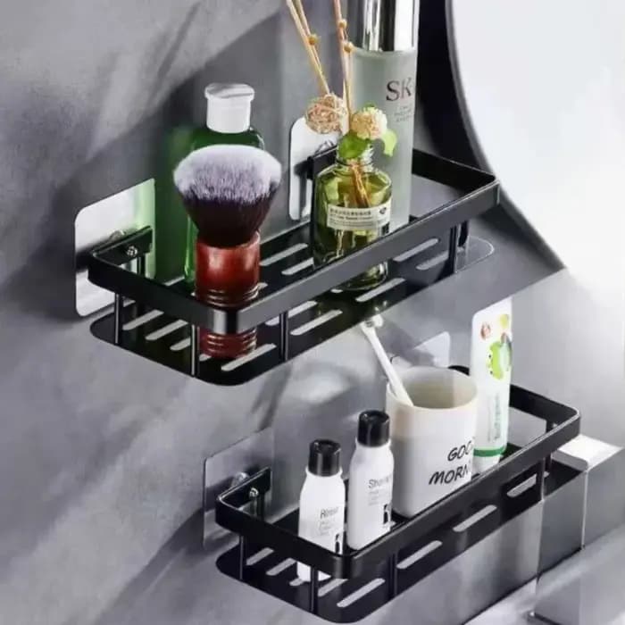 Nouvelle étagère de salle de bain murale sans perçage pour rangement de maquillage
