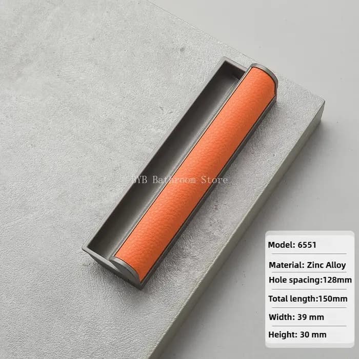 Poignée invisible pour porte coulissante de garde-robe, poignée encastrée, poignée dissimulée en cuir, poignée de tiroir, poignée de meuble, poignée de porte à encastrer.