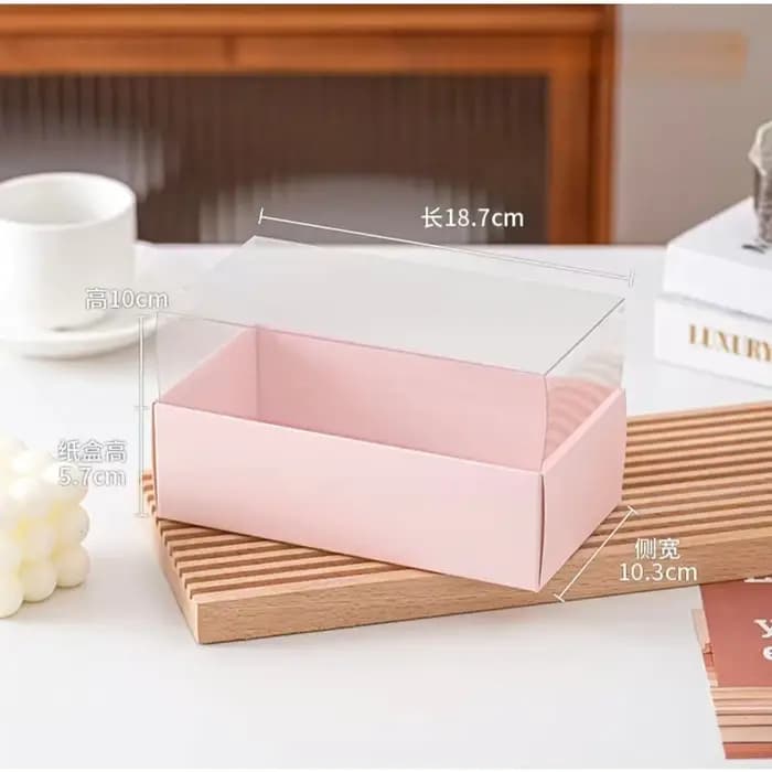 Boîte cadeau transparente pour gâteau Tiramisu