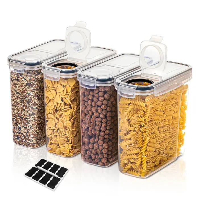 Ensemble de stockage de récipients de céréales de 2/3/4 (2