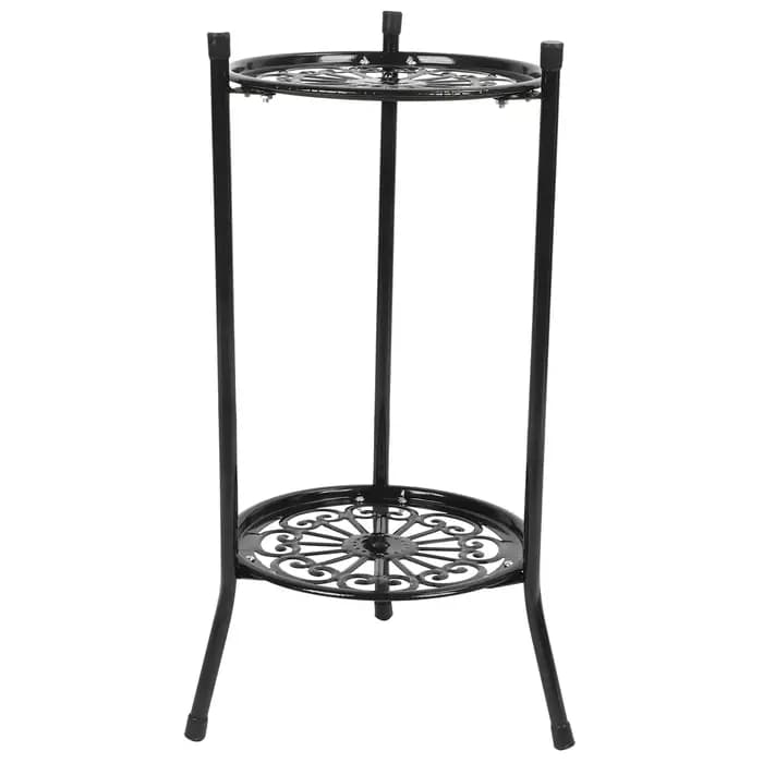 Support de pot de plante en métal à 2 niveaux extensibles, support de fleur, étagère d'affichage, ac