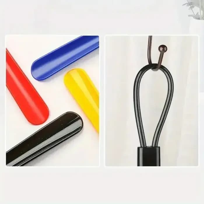 Corne à chaussures longue et flexible en plastique