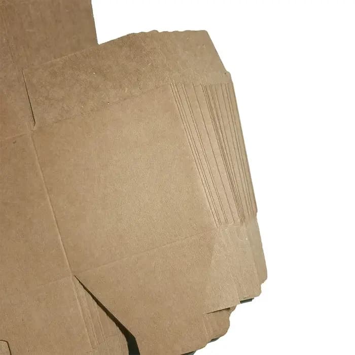 Boîte carrée pliante en papier Kraft
