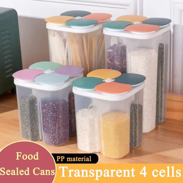Boîte de rangement de céréales de cuisine en plastique
