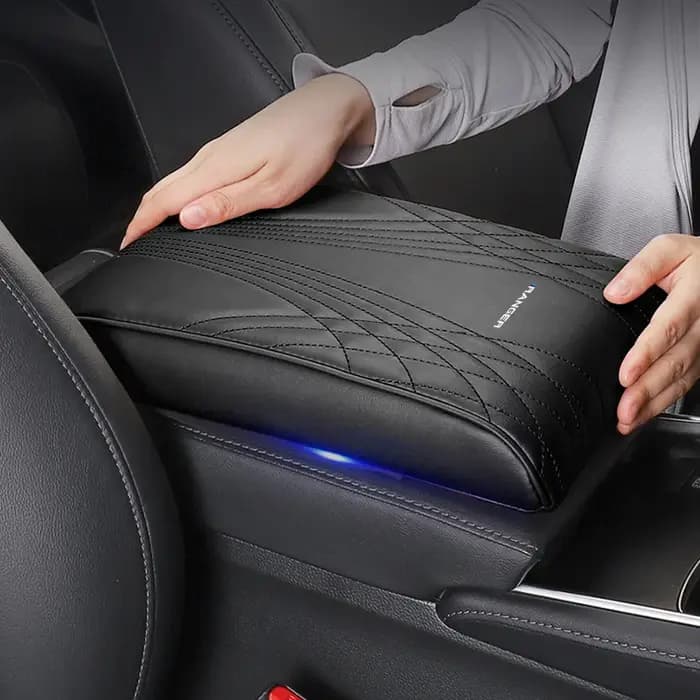 Coussin de Protection pour Accoudoir Central de Voiture avec Sac de Rangement