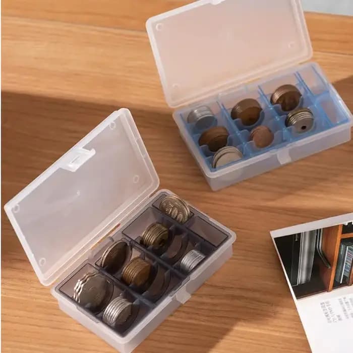 Boîte de rangement de pièces de monnaie multifonctionnelle