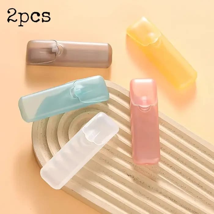 Mini boîte de rangement de cure-dents avec couvercle, boîte de cure-dents, organisateur de fil de vo
