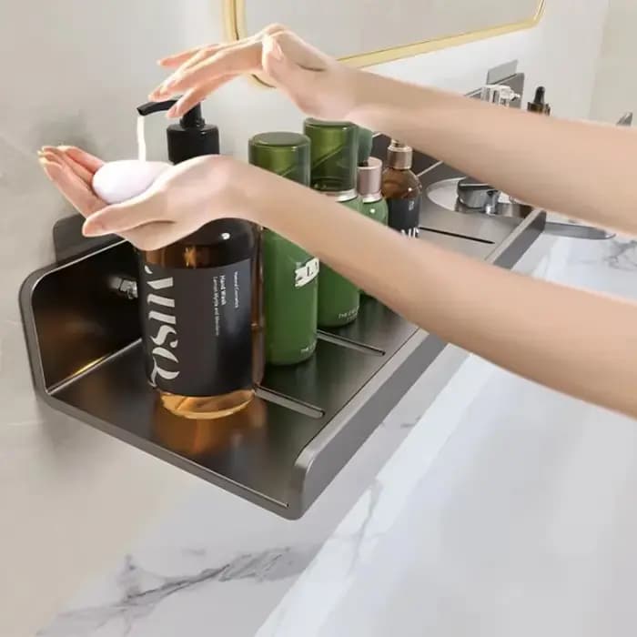 Étagère de rangement murale pour salle de bain