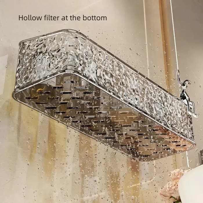 Étagères de salle de bain avec drainage inférieur