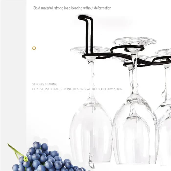 Support de rangement décoratif et durable pour verres à vin