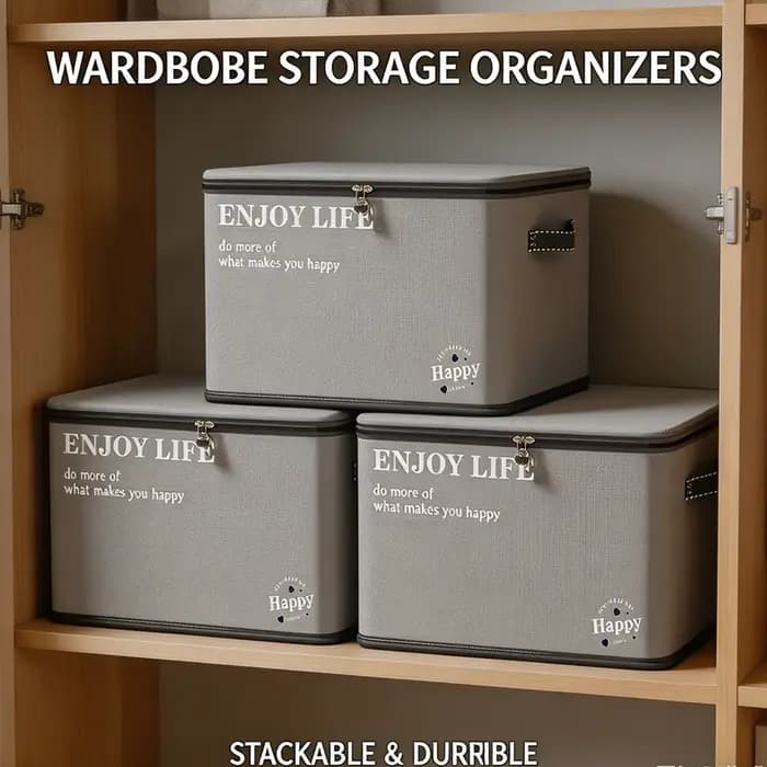 Boîte de rangement superposable pour vêtements