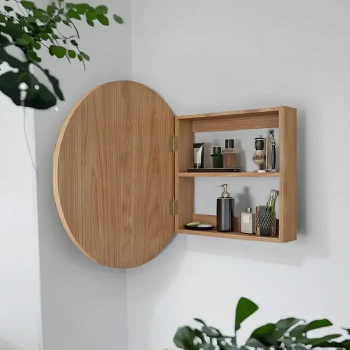 Miroir de salle de bain mural - 50 cm x 50 cm