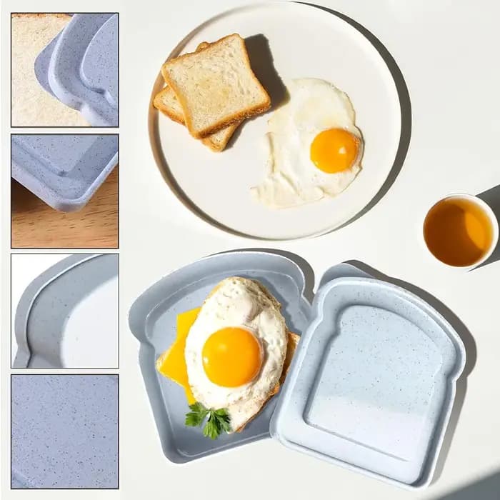 Boîte de rangement de pain grillé avec couvercle