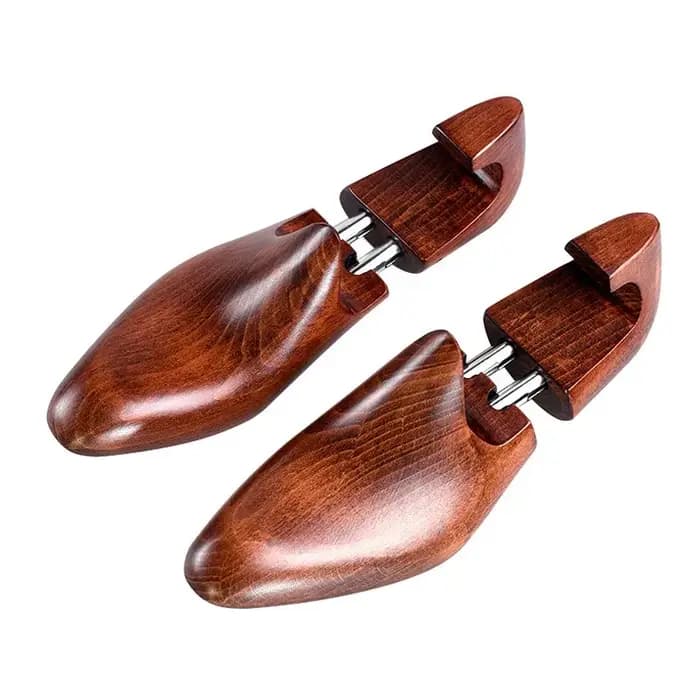 Supports de chaussures télescopiques réglables en bois