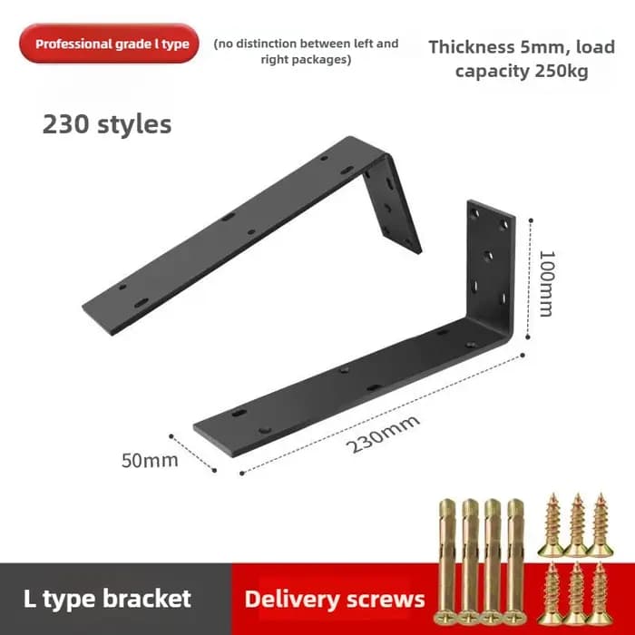 Support d'armoire robuste, étagère triangulaire murale, armoire suspendue épaisse, accessoires fixes, outils d'installation domestique