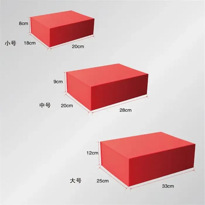Grande boîte-cadeau magnétique avec couvercle 33x25x12CM, boîte d'emballage cadeau pliable pour cade