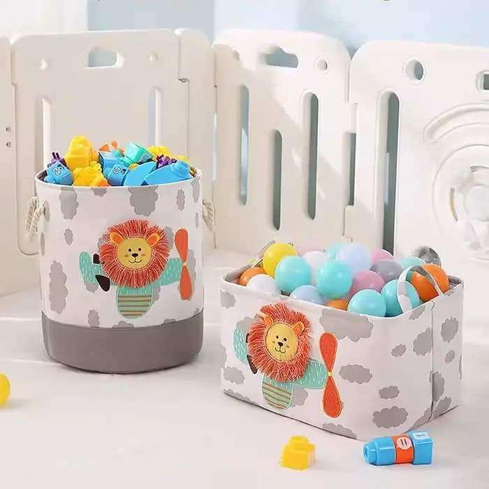 Panier de rangement pliable en tissu pour la maison
