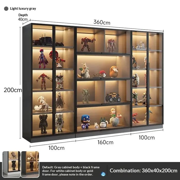 Vitrine en verre trempé sur mesure de toutes tailles